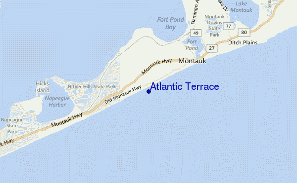 mappa di localizzazione di Atlantic Terrace