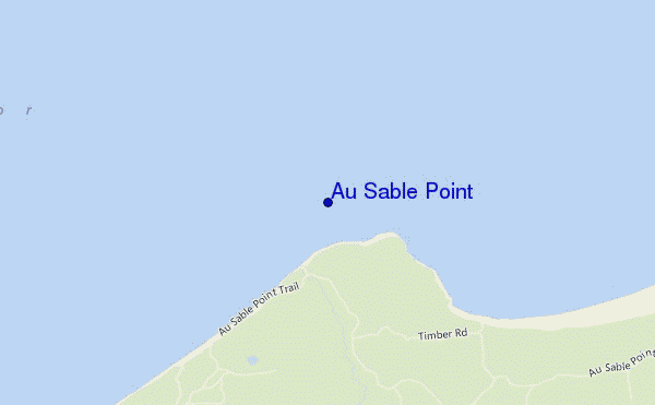 mappa di localizzazione di Au Sable Point