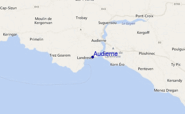 mappa di localizzazione di Audierne