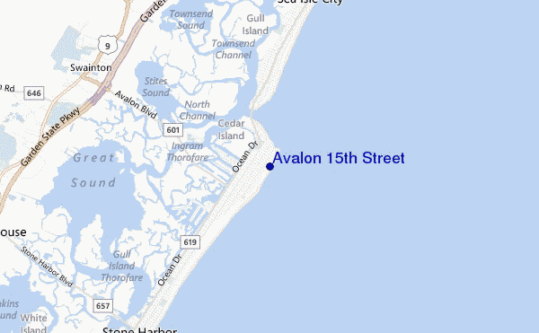 mappa di localizzazione di Avalon 15th Street