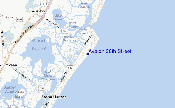 mappa di localizzazione di Avalon 30th Street