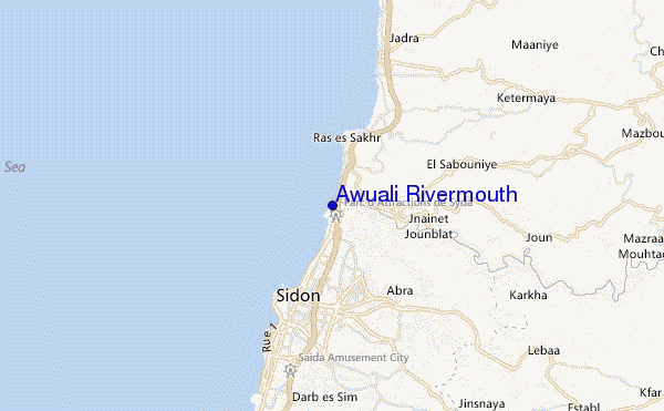 mappa di localizzazione di Awuali Rivermouth