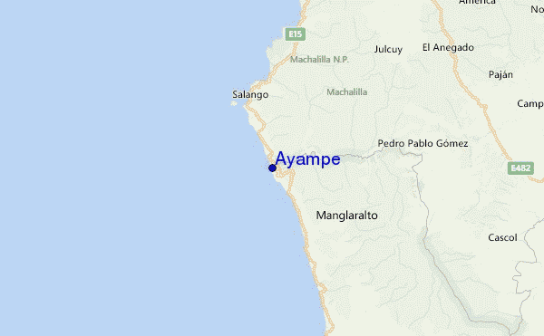 Ayampe Location Map