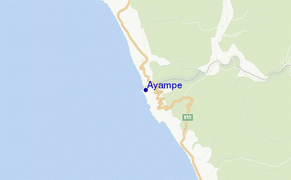 mappa di localizzazione di Ayampe