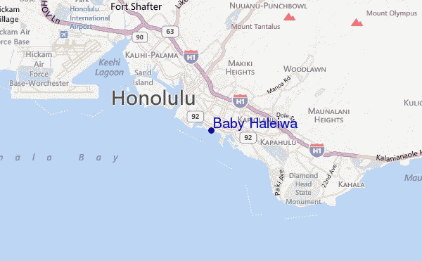 mappa di localizzazione di Baby Haleiwa
