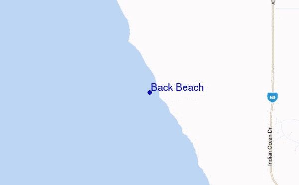 mappa di localizzazione di Back Beach