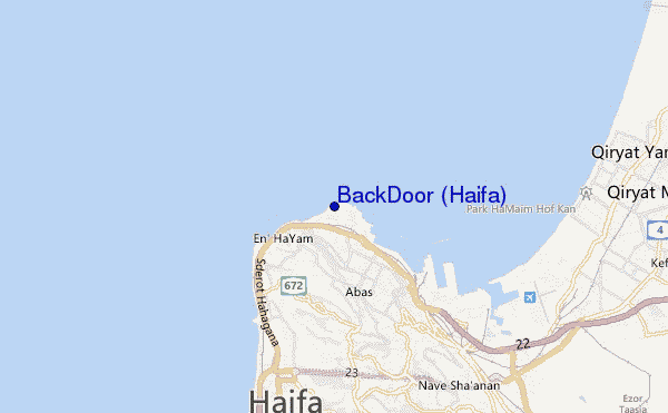 mappa di localizzazione di BackDoor (Haifa)