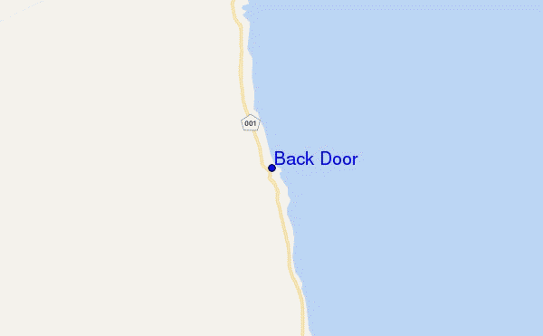 mappa di localizzazione di Back Door