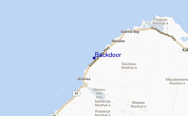 mappa di localizzazione di Backdoor