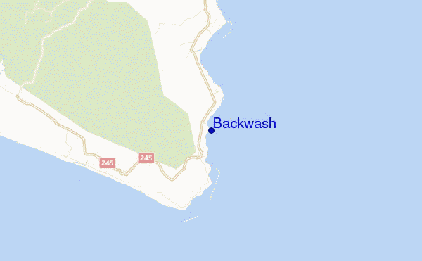 mappa di localizzazione di Backwash