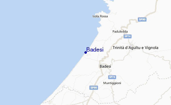 mappa di localizzazione di Badesi