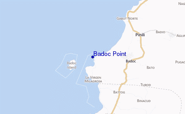 mappa di localizzazione di Badoc Point