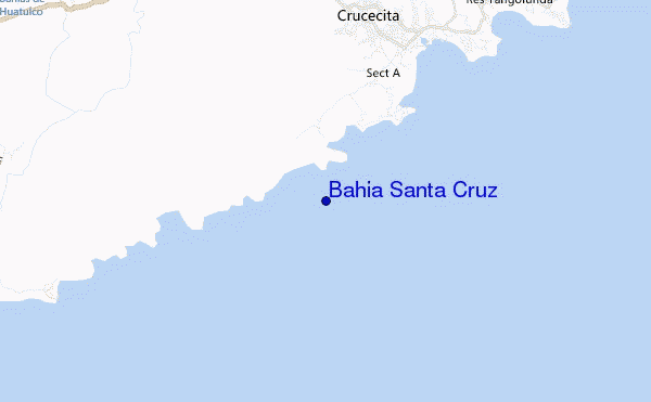 mappa di localizzazione di Bahia Santa Cruz