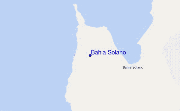 mappa di localizzazione di Bahia Solano