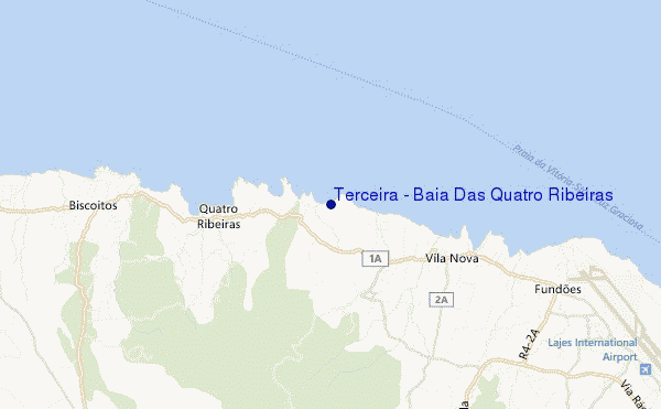 mappa di localizzazione di Terceira - Baia Das Quatro Ribeiras