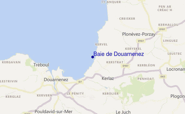 mappa di localizzazione di Baie de Douarnenez