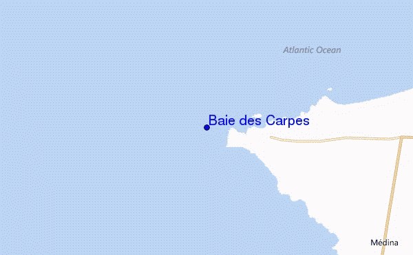mappa di localizzazione di Baie des Carpes