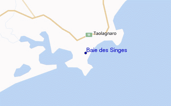 mappa di localizzazione di Baie des Singes