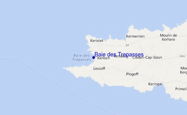 mappa di localizzazione di Baie des Trepasses