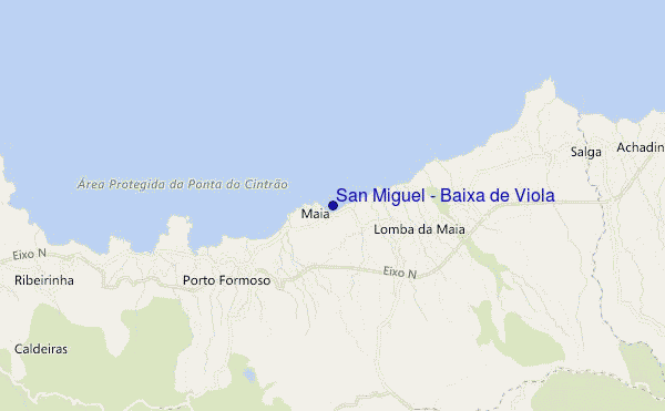 mappa di localizzazione di San Miguel - Baixa de Viola