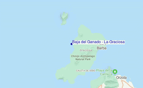 mappa di localizzazione di Baja del Ganado - La-Graciosa
