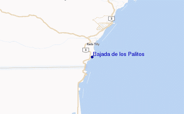 Bajada de los Palitos Location Map