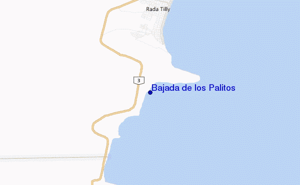 mappa di localizzazione di Bajada de los Palitos