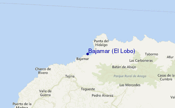 mappa di localizzazione di Bajamar (El Lobo)