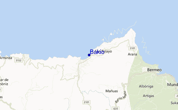 mappa di localizzazione di Bakio