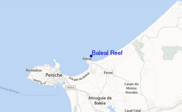 mappa di localizzazione di Baleal Reef