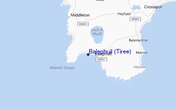 mappa di localizzazione di Balephuil (Tiree)