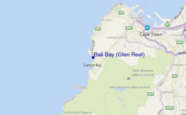 mappa di localizzazione di Bali Bay (Glen Reef)