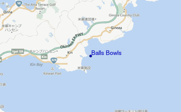 mappa di localizzazione di Balls Bowls