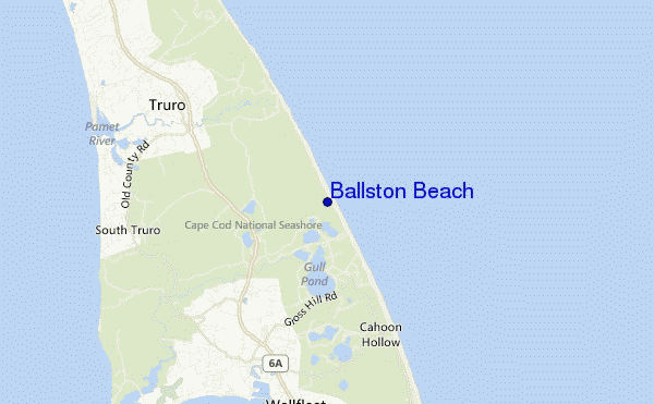 mappa di localizzazione di Ballston Beach