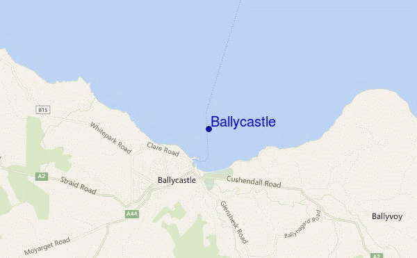mappa di localizzazione di Ballycastle