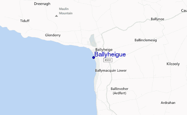 mappa di localizzazione di Ballyheigue