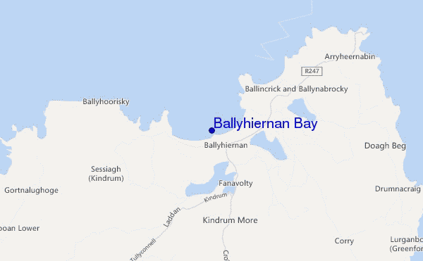 mappa di localizzazione di Ballyhiernan Bay