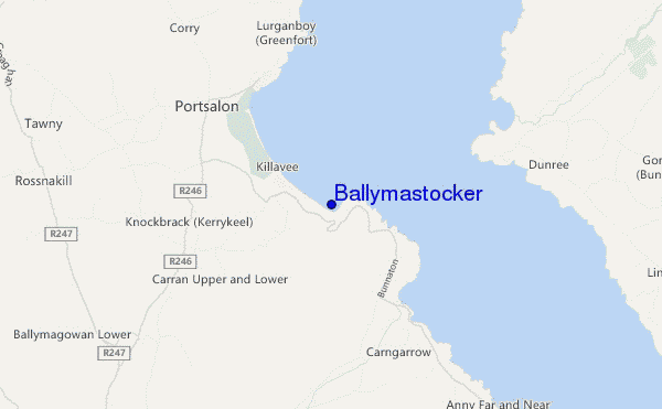mappa di localizzazione di Ballymastocker