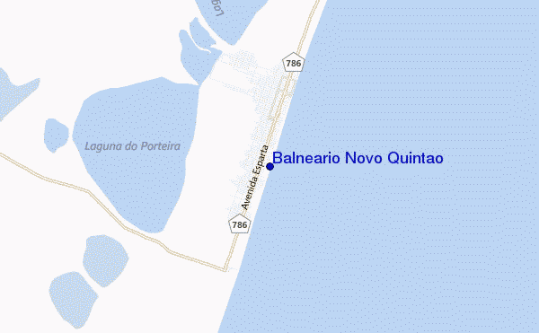 mappa di localizzazione di Balneario Novo Quintao