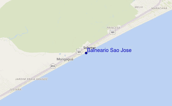 mappa di localizzazione di Balneario Sao Jose