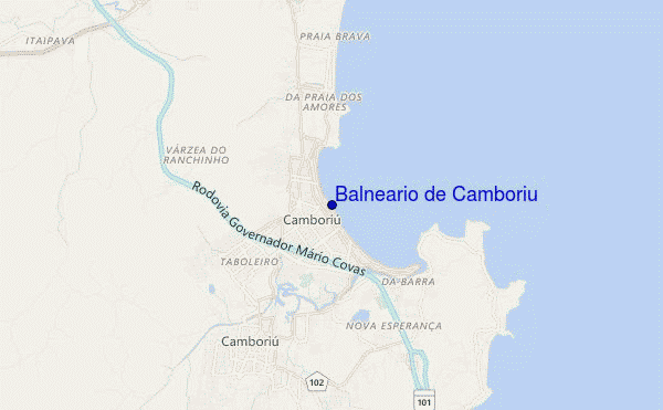 mappa di localizzazione di Balneario de Camboriu
