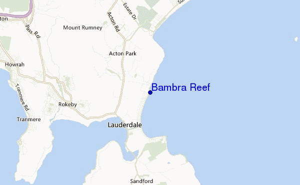 mappa di localizzazione di Bambra Reef