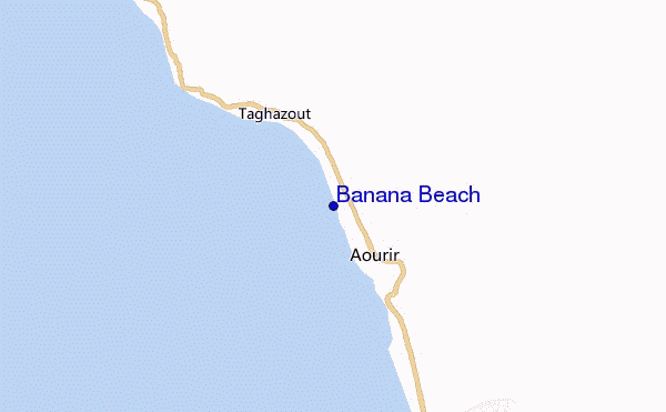 mappa di localizzazione di Banana Beach