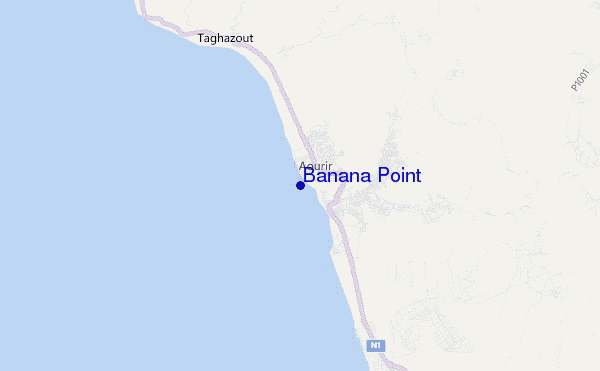 mappa di localizzazione di Banana Point