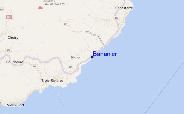 mappa di localizzazione di Bananier