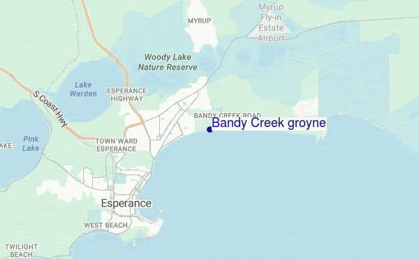mappa di localizzazione di Bandy Creek groyne