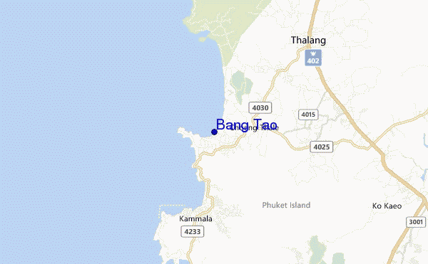 mappa di localizzazione di Bang Tao