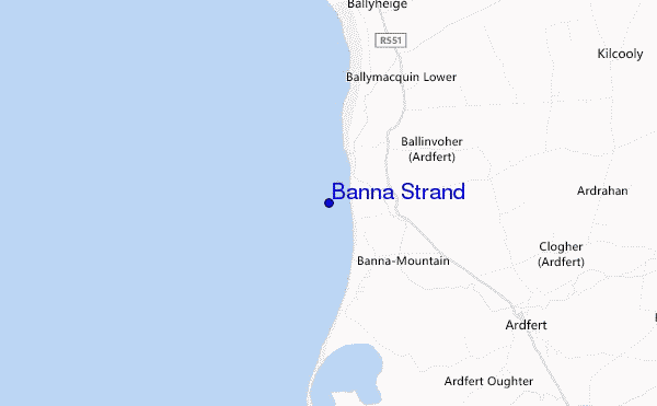 mappa di localizzazione di Banna Strand