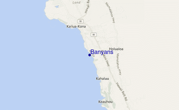 mappa di localizzazione di Banyans