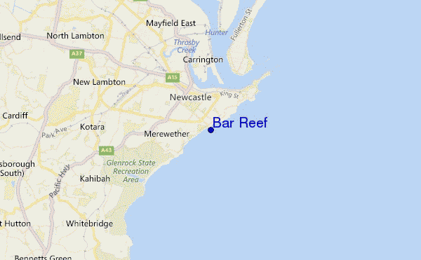 mappa di localizzazione di Bar Reef